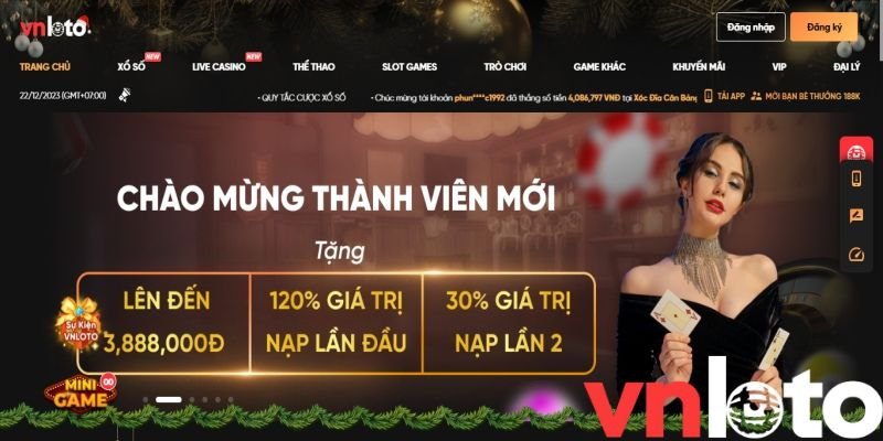 Một số lưu ý khi anh em tiến hành nạp tiền Vnloto